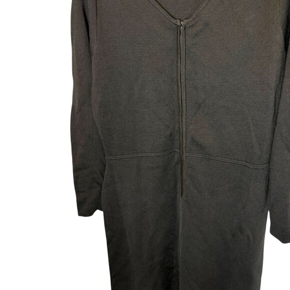 HOBBS Black Rebecca Knit Midi Dress NWT - Size 12 - Picture 5 of 8